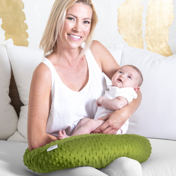 Cactus Green Minky Nursing Pillow