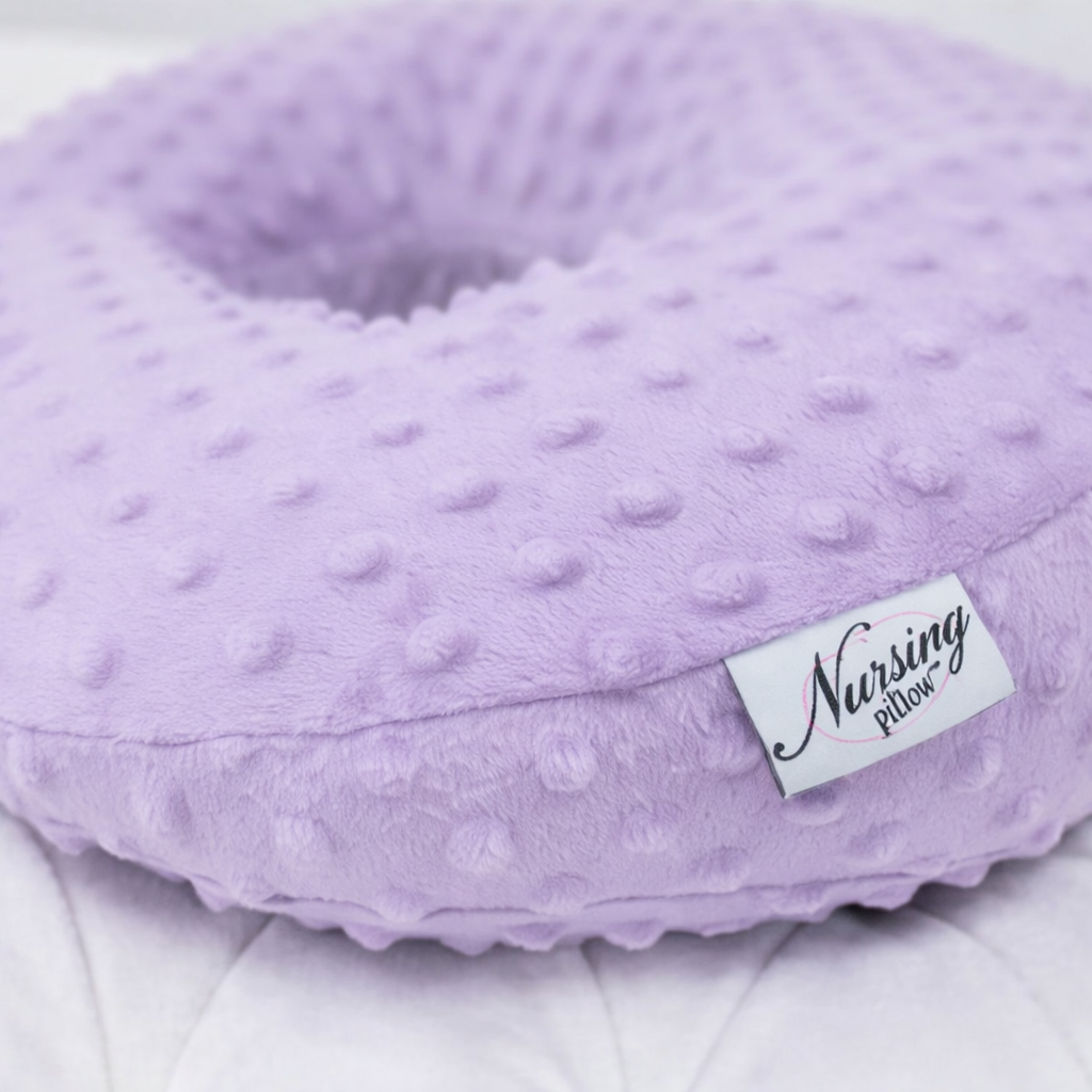 Lilac Minky Nursing Pillow