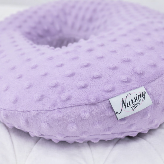 Lilac Minky Nursing Pillow