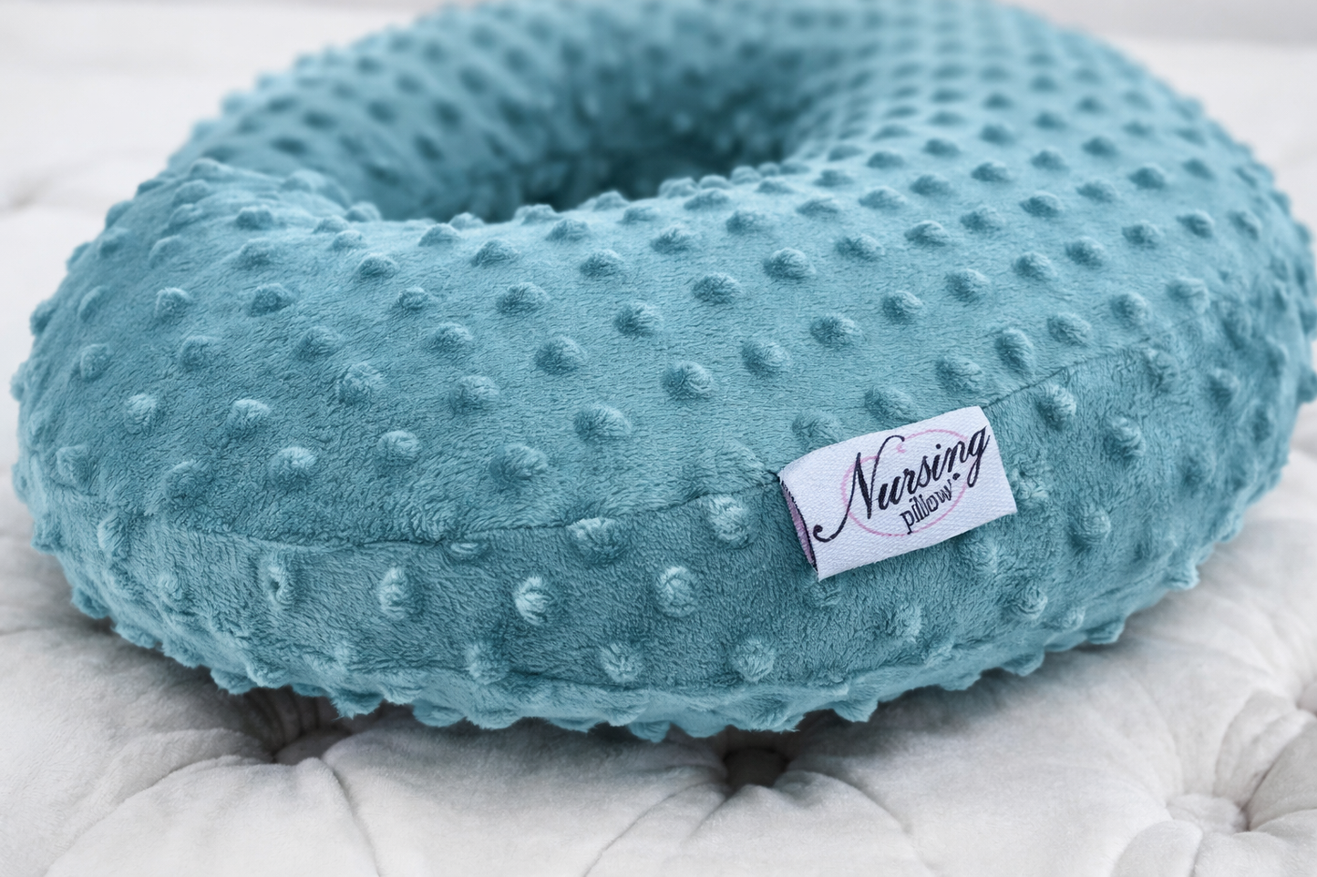 Teal Minky Nursing Pillow